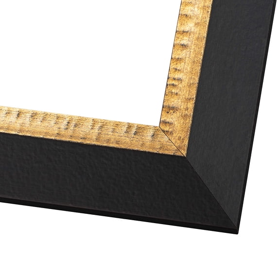 12x36 Embellished Brown Picture Frame - UV Acrylic, Foam Board Backing, Hanging Hardware