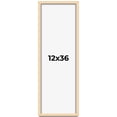 thumbnail image 1 of 12x36 Frame Beige Real Wood Picture Frame Width 0.75 inches | Interior Frame Depth 0.5 inches |, 1 of 8