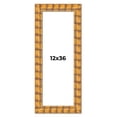 thumbnail image 1 of 12x36 Frame Beige Real Wood Picture Frame Width 3 inches | Interior Frame Depth 0.5 inches |, 1 of 8