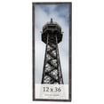 thumbnail image 1 of 12x36 Frame Brown Bamboo with Dark Coffee/Walnut Finish | Solid Wood Picture Frame Width 0.75, 1 of 8