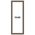 thumbnail image 1 of 12x36 Frame Brown Farmhouse Solid Wood Picture Frame Width 1.5 Inches | Interior Frame Depth 0.5, 1 of 8