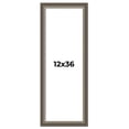 thumbnail image 1 of 12x36 Frame Brown Solid Wood Picture Frame | 1.75 Inch Moulding Width | Austin Frame Complete with, 1 of 8