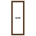 thumbnail image 1 of 12x36 Frame Gold Brown Plein Air Vintage Solid Wood Picture Frame | 1.75 Inches Moulding Width |, 1 of 8