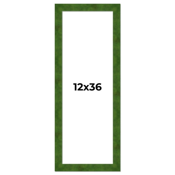 12x36 Frame Green Burl Solid Wood Picture Frame | 1.75 Inches Moulding Width | Interior Frame Depth