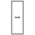 thumbnail image 1 of 12x36 Frame Grey Real Wood Picture Frame Width 1.25 inches | Interior Frame Depth 0.5 inches | Hans, 1 of 8