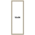 thumbnail image 1 of 12x36 Frame Grey Solid Wood Picture Frame Width 1 Inches | Interior Frame Depth 0.5 Inches |, 1 of 8