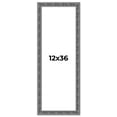 thumbnail image 1 of 12x36 Frame Silver Black Rustic Sonoma Solid Wood Picture Frame | 1.5 Inch Moulding Width |, 1 of 8