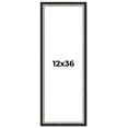 thumbnail image 1 of 12x36 Frame Silver Real Wood Picture Frame Width 1.25 Inches | Interior Frame Depth 0.75 Inches |, 1 of 8
