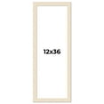 thumbnail image 1 of 12x36 Frame White Barnwood Picture Frame Includes UV Acrylic Plexiglass, Acid Free Foam Backing, 1 of 8