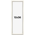 thumbnail image 1 of 12x36 Frame White Wheat Solid Wood Picture Frame | Moulding Width 0.75 Inches | Interior Depth 0.5, 1 of 8