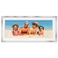 thumbnail image 1 of 12x36 Frame with Mat - Silver 16x40 Frame Wood Made to Display Print or Poster Measuring 12 x 36 Inches with White Photo Mat, 1 of 9