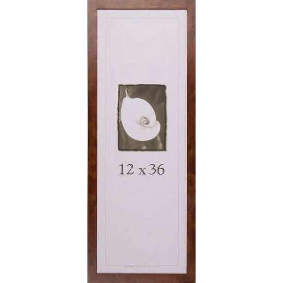 12x36 Wood Picture Frame (Canadian Walnut) - Made in the USA