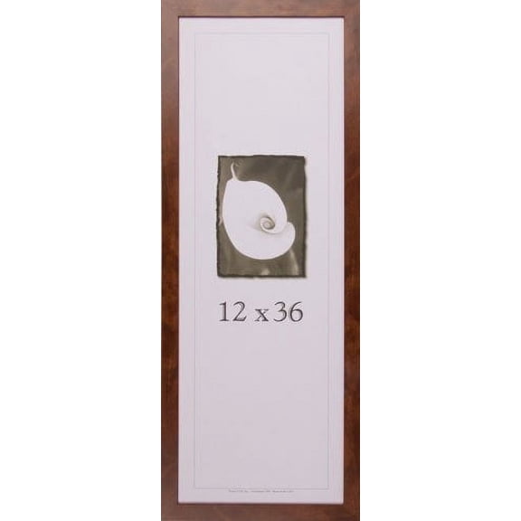 12x36 Wood Picture Frame (Canadian Walnut) - Made in the USA
