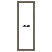 12x38 Frame Black Bamboo Solid Wood Picture Frame Width 1.5 Inches | Interior Frame Depth 0.5