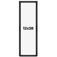 thumbnail image 1 of 12x38 Shadow Box Frame Black | 1 Inches Deep Real Wood Farmhouse Shadowbox Display Frame | UV, 1 of 6