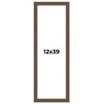 thumbnail image 1 of 12x39 Frame Brown Farmhouse Solid Wood Picture Frame Width 1.5 Inches | Interior Frame Depth 0.5, 1 of 8