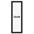 thumbnail image 1 of 12x39 Shadow Box Black Solid Wood Display Picture Frame | 1 Inch Rabbet Depth | | 1.375 Inch, 1 of 4