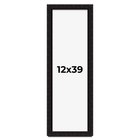 12x39 Shadow Box Black Solid Wood Display Picture Frame | 1 Inch Rabbet Depth | | 1.375 Inch