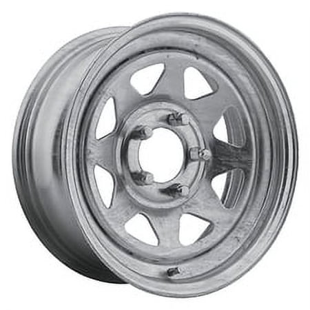 12x4 Pacer 28GA Galvanized Spoke Galvanized Wheel 5x4.5 (0mm)