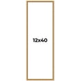 thumbnail image 1 of 12x40 Frame Beaded Gold Solid Wood Picture Frame | 0.75 Inches Moulding Width | Liscio Oro, 1 of 8