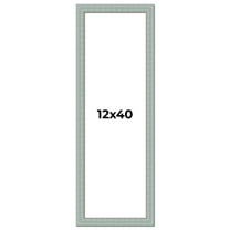 12x40 Frame Blue Teal Distressed Solid Wood Picture Frame | 1.625 Inch Moulding Width | Sonoma Blue