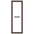 thumbnail image 1 of 12x40 Frame Brown Burl Real Wood Picture Frame Width 1.625 Inches | Interior Frame Depth 0.5 Inches, 1 of 8
