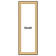 thumbnail image 1 of 12x40 Frame Gold Plein Aire Solid Wood Picture Frame Width 2 Inches | Interior Frame Depth 0.5, 1 of 8
