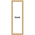 thumbnail image 1 of 12x40 Frame Gold Rustic Solid Wood Picture Frame | 1.25 Inch Wide Moulding | Rustique Gold, 1 of 8