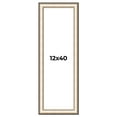 thumbnail image 1 of 12x40 Frame Gold Silver Plein Aire 2" Inch Wide Moulding Solid Wood Picture Frame | Modena, 1 of 8