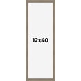 thumbnail image 1 of 12x40 Frame Gray Barnwood Rustic Solid Wood Picture Frame | 1.5 Inch Moulding Width | Includes UV, 1 of 8