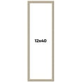 thumbnail image 1 of 12x40 Frame Grey Solid Wood Picture Frame Width 1 Inches | Interior Frame Depth 0.5 Inches |, 1 of 8