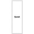 thumbnail image 1 of 12x40 Frame White Real Wood Picture Frame Width 0.75 inches | Interior Frame Depth 0.5 inches |, 1 of 8