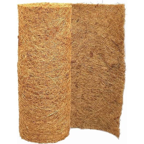 12x40 inch Natural Coco Liner Roll Coconut Coir Liner Sheets Coco Mat for Planter Window Box Flower Basket Garden Decoration Animal Pet Pad