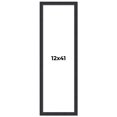 thumbnail image 1 of 12x41 Frame Black Real Wood Picture Frame Width 1.25 Inches | Interior Frame Depth 0.5 Inches |, 1 of 8
