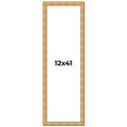 thumbnail image 1 of 12x41 Frame Gold Rustic Solid Wood Picture Frame | 1.25 Inch Wide Moulding | Rustique Gold, 1 of 8