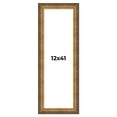 thumbnail image 1 of 12x41 Frame Vintage Gold Solid Wood Picture Frame | 2.5 Inch Moulding Width | Ornate Bronze Museo, 1 of 8