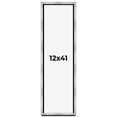 thumbnail image 1 of 12x41 Shadow Box Frame Silver | 1.375 Inches Deep Real Wood Contemporary Shadowbox Display Frame |, 1 of 7
