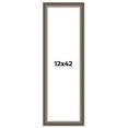 thumbnail image 1 of 12x42 Frame Brown Solid Wood Picture Frame | 1.75 Inch Moulding Width | Austin Frame Complete with, 1 of 8