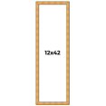 thumbnail image 1 of 12x42 Frame Gold Rustic Solid Wood Picture Frame | 1.25 Inch Wide Moulding | Rustique Gold, 1 of 8
