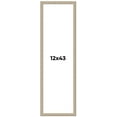 thumbnail image 1 of 12x43 Frame Grey Solid Wood Picture Frame Width 1 Inches | Interior Frame Depth 0.5 Inches |, 1 of 8