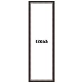 thumbnail image 1 of 12x43 Frame Silver Real Wood Picture Frame Width 1.25 Inches | Interior Frame Depth 0.75 Inches |, 1 of 8