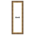 thumbnail image 1 of 12x43 Frame Vintage Gold Solid Wood Picture Frame | 2.5 Inch Moulding Width | Ornate Bronze Museo, 1 of 8
