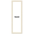 thumbnail image 1 of 12x43 Frame White Barnwood Picture Frame Includes UV Acrylic Plexiglass, Acid Free Foam Backing, 1 of 8