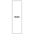 thumbnail image 1 of 12x43 Frame White Real Wood Picture Frame Width 0.75 inches | Interior Frame Depth 0.5 inches |, 1 of 8