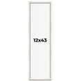 thumbnail image 1 of 12x43 Frame White Wheat Solid Wood Picture Frame | Moulding Width 0.75 Inches | Interior Depth 0.5, 1 of 8