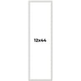 thumbnail image 1 of 12x44 Frame White Scuffed Rustic Solid Wood Picture Frame | 0.75 Inch Moulding Width| Includes UV, 1 of 8