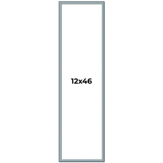 12x46 Frame Rustic Sky Blue Solid Wood Picture Frame | 0.75 Inch Moulding Width |Includes UV