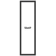 thumbnail image 1 of 12x47 Frame Black Real Wood Picture Frame Width 1.25 Inches | Interior Frame Depth 0.5 Inches |, 1 of 8
