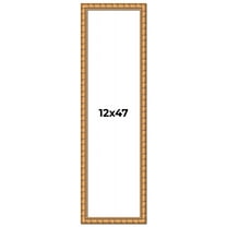 12x47 Frame Gold Real Wood Picture Frame Width 1.5 inches | Interior Frame Depth 0.5 inches |