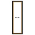 thumbnail image 1 of 12x47 Frame Gold Real Wood Picture Frame Width 2.25 Inches | Interior Frame Depth 0.5 Inches |, 1 of 8